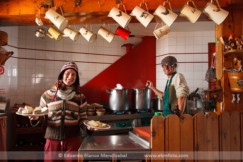 Comida los Alpes